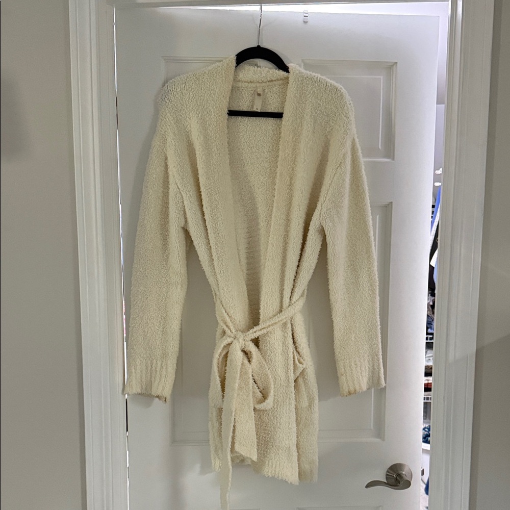 SKIMS Cozy Knit White Robe